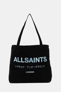 AllSaints geanta de bumbac M170XB imagine