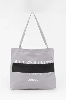 AllSaints geanta de bumbac REDACT culoarea gri, M093XC imagine