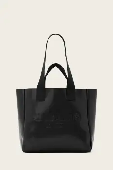 AllSaints geanta de piele IZZY culoarea negru, W391XD imagine