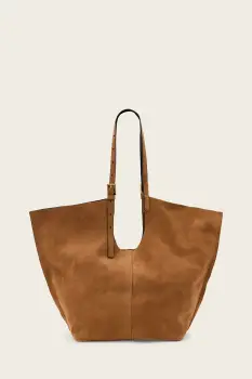 AllSaints geanta shopper pentru femei din piele intoarsa ARA imagine