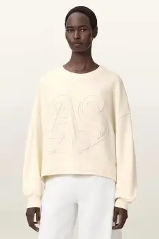 AllSaints hanorac de bumbac LILA imagine