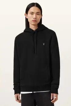 AllSaints hanorac de bumbac RAVEN OTH HOODY cu gluga, uni, M003NZ imagine