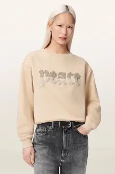 AllSaints hanorac pentru femei cu bumbac PEACE imagine
