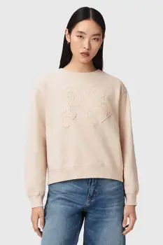 AllSaints hanorac pentru femei, din bumbac INSIGNIA imagine