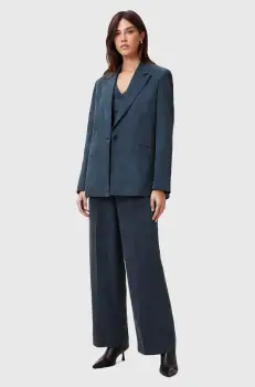 AllSaints pantaloni AVERIE femei, drept, medium waist, W040QC imagine