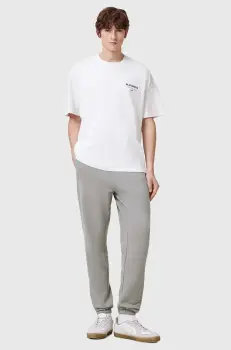 AllSaints pantaloni de trening din bumbac RAVEN SWEATPANT culoarea gri, neted, M031TA imagine