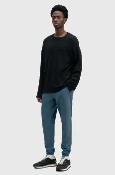 AllSaints pantaloni de trening din bumbac RAVEN SWEATPANT culoarea negru, neted, M031TA imagine