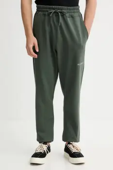 AllSaints pantaloni de trening din bumbac UNDRGRND culoarea gri, uni, M031TB imagine