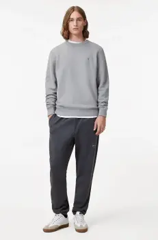 AllSaints pantaloni de trening din bumbac UNDRGRND culoarea gri, uni, M031TB imagine