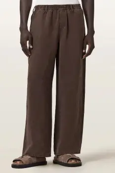 AllSaints pantaloni pentru barbati, cu amestec de in KORTEN imagine