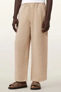 AllSaints pantaloni pentru barbati, cu amestec de in KORTEN imagine