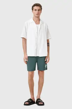 AllSaints pantaloni scurti de baie ORLANDO culoarea verde, M016WC imagine