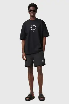 AllSaints pantaloni scurti de baie TIERRA culoarea negru, M018WC imagine