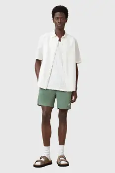 AllSaints pantaloni scurti de baie UNDERGROUND SWIMSHRT culoarea negru, M012WA imagine