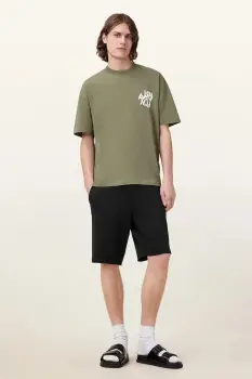 AllSaints pantaloni scurti HELIX culoarea negru, M001TC imagine