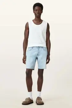 AllSaints pantaloni scurti  jeans SWITCH M022TC imagine