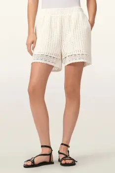 AllSaints pantaloni scurti pentru femei, cu bumbac ELMA imagine