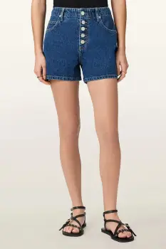 AllSaints pantaloni scurti pentru femei, din denim TAY imagine