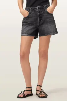 AllSaints pantaloni scurti pentru femei, din denim TAY imagine