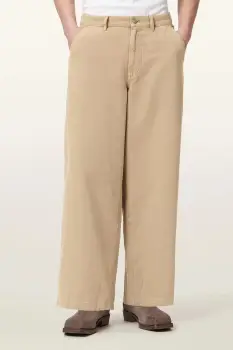 AllSaints pantaloni wide leg barbati bumbac JACKSON imagine