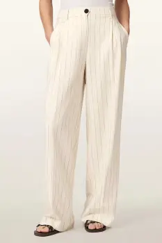 AllSaints pantaloni wide leg de femei din vascoza OLGA imagine