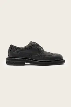 AllSaints pantofi de piele Escher Brogue culoarea negru, M047FD imagine