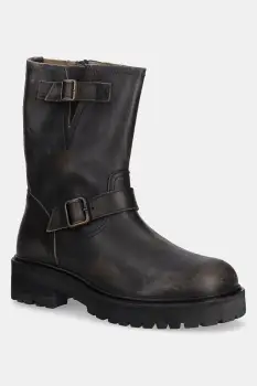 AllSaints pantofi inalti TAIT BOOT culoarea maro, M080FB imagine