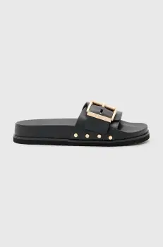AllSaints papuci Ellie Stud Slider femei, culoarea negru, W038FC imagine