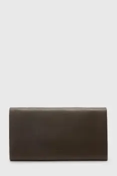 AllSaints portofel de piele HARLUNA culoarea maro, W208XD imagine