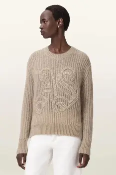 AllSaints pulover din amestec de lana CHAIN imagine