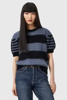 AllSaints pulover din amestec de lana CLEM culoarea negru, W015KD imagine