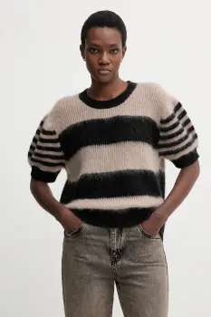 AllSaints pulover din amestec de lana CLEM culoarea negru, W015KD imagine