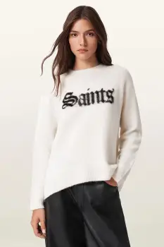 AllSaints pulover din amestec de lana SAINTS culoarea negru, W100KD imagine