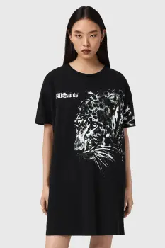 AllSaints rochie din bumbac ZAYA imagine