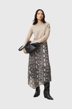 AllSaints rochie si pulover de lana DONATELLA multicolor, midi, evazata W066DC imagine