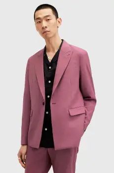 AllSaints sacou din lana AURA culoarea roz, M001QA imagine