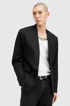 AllSaints sacou din lana WREN culoarea negru, M007QB imagine