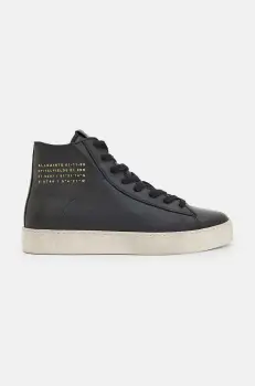 AllSaints tenisi de piele Tana High Top culoarea negru, W110FB imagine