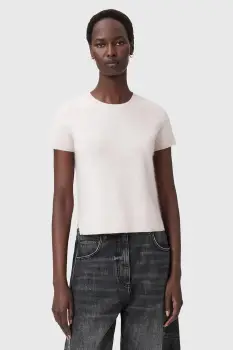 AllSaints tricou de lana REBEL TEE culoarea gri, W118KB imagine