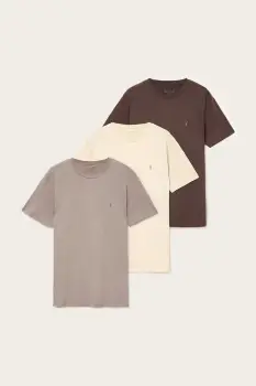 AllSaints tricou din bumbac BRACE 3-pack uni, M031JB imagine