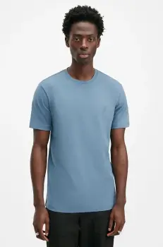 AllSaints tricou din bumbac BRACE barbati, neted, M030JB imagine