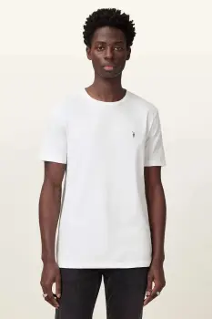 AllSaints tricou din bumbac BRACE culoarea gri, uni, M030JB imagine