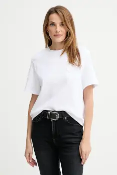 AllSaints tricou din bumbac culoarea alb, W205JC imagine