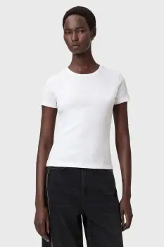 AllSaints tricou din bumbac culoarea alb, W285JC imagine
