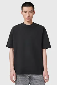 AllSaints tricou din bumbac HAVEN culoarea gri, uni, M029JC imagine