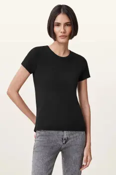 AllSaints tricou din bumbac STEVIE culoarea negru, W194JA imagine