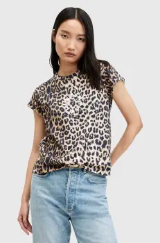 AllSaints tricou din bumbac TIEPO ANNA femei, W096JA imagine