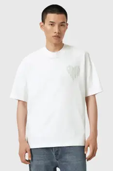 AllSaints tricou din bumbac TRIP culoarea alb, cu imprimeu, M010PD imagine