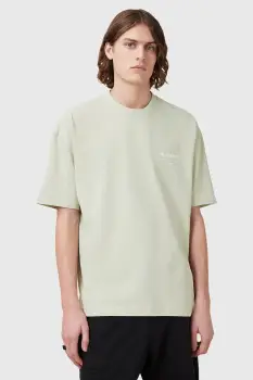 AllSaints tricou din bumbac UNDERGROUND culoarea negru, cu imprimeu, M071PB imagine