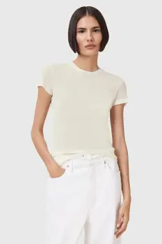 AllSaints tricou JUNE culoarea bej, W182JC imagine